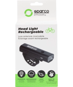 FANALINO ANTERIORE PER BICICLETTA SPARCO IN COPERTURA METALLICA